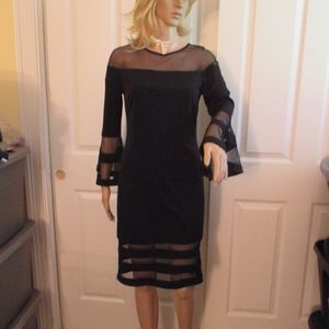 NWT - Betsy & Adam black dress - sz 6 - MSRP $209.
